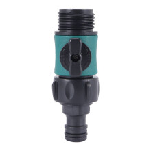 Plastic Valve with 3/4 Inch Male Thread Quick Connector Car Wash Garden Irrigation Pipe Fittings Prolong Hose 1 Pc