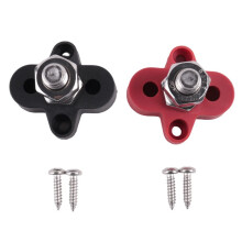2Pcs 48V 150A BusBar M10 Terminal Block Studs Battery Power Distribution Terminal Stud Bus Bar Connector for RV Boat