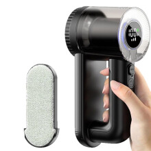 Electric Lint Remover Portable Fabric Shaver Rechargeable Hair Trimmer Clothes Lint Machine for Sweaters Coat Black