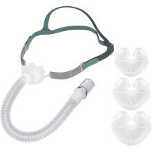 1 Set Lämplig för för AirFit P10/P40 Universell Näsmask, Luftkuddehållare med CPAP-Maskslang för Näskudde