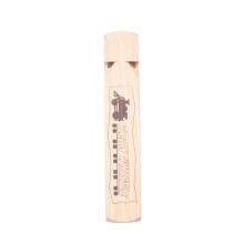 Solid Wood Train Whistle 4 Tone, Role Lover Wooden Whistle for Educational Party