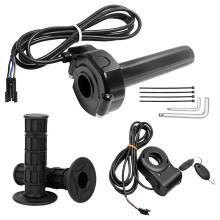 Q20 Full Twist Throttle with Rolling Bearing, Ebike Throttle Grip Cable Kit Compatible with Q20 Electric Dirt Bike