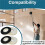 4-Pack Discs Sanding Backup Pads for  Cable 7800 Drywall Sander, Fits Most 9" Discs Sanding Tools, Foam Backed 4
