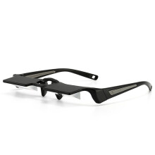 Lunettes de Lecture Miroir Ultra-Légères, Réfracteur Paresseux, Miroir de Lecture Horizontal pour Télévision, Lunettes de Protection HD, Gris