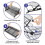 4-Tier Upgraded Foldable Cooling Rack Stackable Roasting Cooking Drying Wire Cooling Rack for Cookies Baking 5