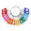 Portable Metal Ring Key Organizer with 30 Spring Hooks & Key Tags with Ring and Label Window 1