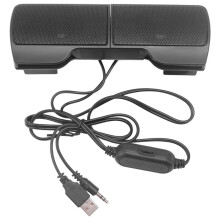 Altoparlanti Stereo Portatili USB Controller Soundbar per Laptop Mp3 Phone Music Player PC con Clip