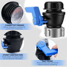 IBC Tank Accessories IBC Adapter Valve 60 mm to 62 mm Stopcock Tank Adapter, for Rainwater Tank,Rain Butt,Container