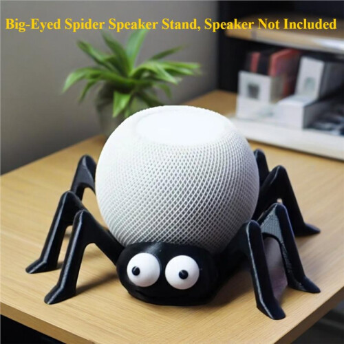 3D Printed -Eyed Spider Speaker Stand for Echo Dot 4th/5th Generation, Cool Desktop Decoration, Birthday Gift 1