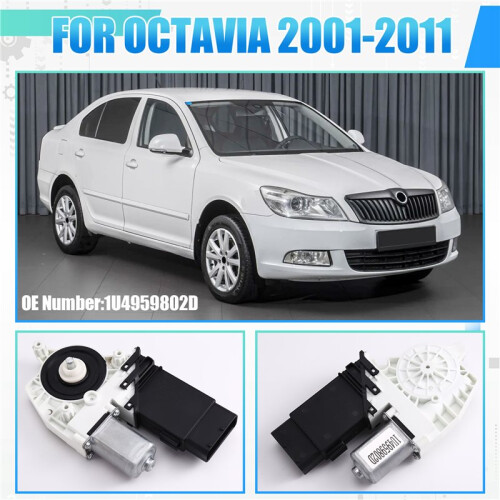 For  Octavia 2001-2011 Window Regulator Motor Front Door Motor Assembly Front Right 1U4959802D 2