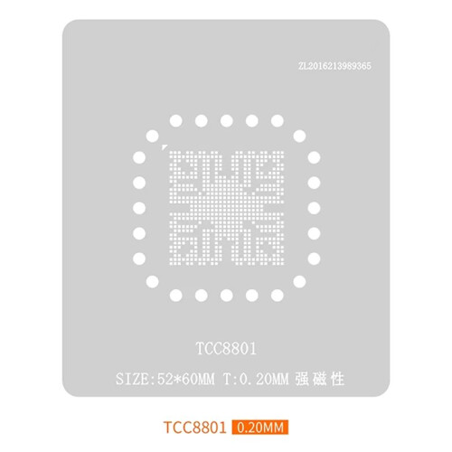 AMAOE Solder Paste Template is Used for TCC8801 Direct Heating BGA  Return Template Solder Implantation Platform 2