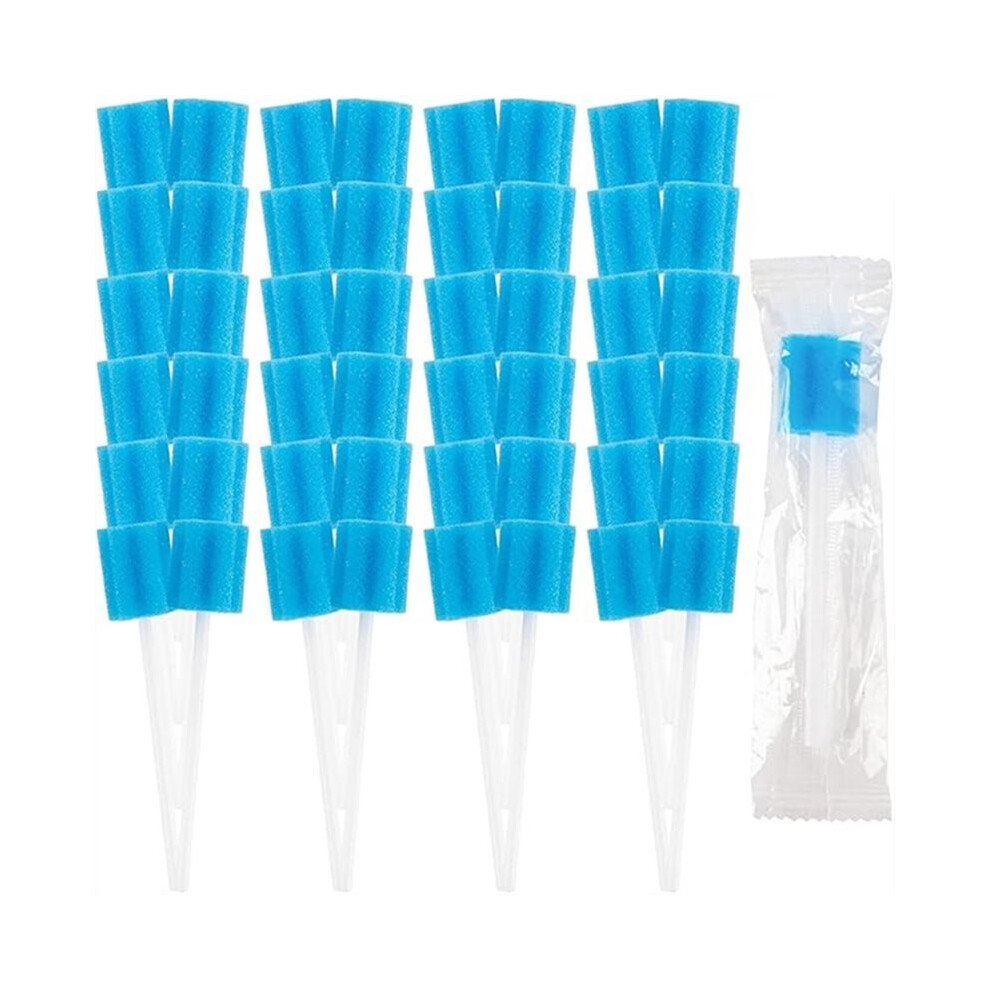150Pcs Oral Cleaner Swabs Disposable Sponge - Toothettes Mouth Swabstick for Elderly Dry Mouth Waterless Toothbrushes