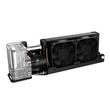 3D Printer Telefoon Tablet AIO Waterkoeler Koelmodule, 24V Dubbele Ventilatoren 4000 RPM Efficiënte Warmteafvoer EU-Stekker