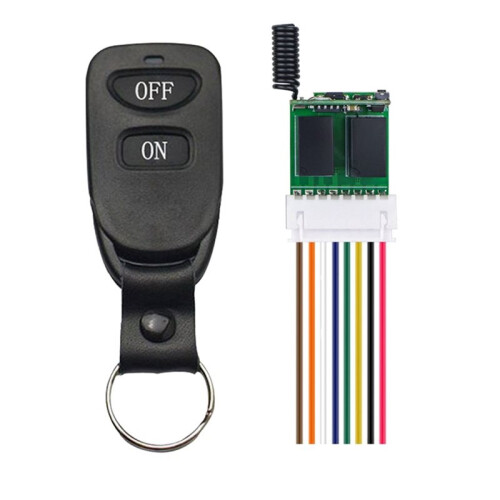 2CH  RC Remote  DC3.7V-12V Wireless  Relay LED Lights Remote Control  for Access Control 433Mhz