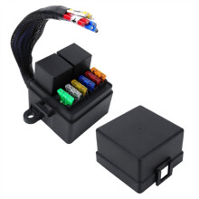 Kit de Relais et Fusibles Étanche Universel pour Voiture, Camion, Bateau avec Câblage Préinstallé