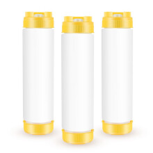 16Oz Inverted Plastic Squeeze Bottles, Refillable Tip Large Valve Dispenser Condiment Squeeze Bottle for Sauces Ketchup