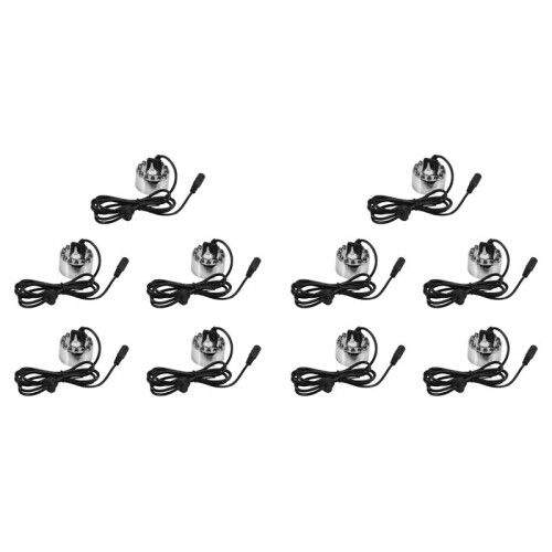 10X  Mistmaker Fogger Waterfonteinvijver 12 LED
