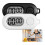 Keychain Stop Watch with LCD Screen Digital Countdown Timer  Portable Electronic Pocket Watch for Keys Running White 3