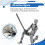 Robot Action Figure, 3D Printed with Full Articulation for Stop Motion Animation Gray 5