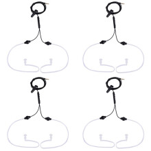 4X 3.5mm Prise Air Tube Anti-Radiation Ecouteur 2 Air Acoustique Tube Stereo Casque pour pour
