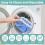10pcs Reusable Mop Pads for  Sweeper Mop, Microfiber Dry Sweeping Cloths & Machine Washable Wet Pads Refill 5