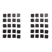 40Pcs Quadratische Stuhl-Tischbein-Fuß-Gummi-Abdeckungs-Schutz 25Mm X 25Mm