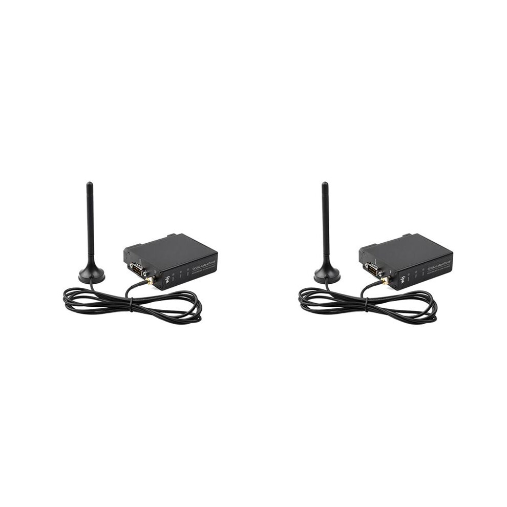 2X Waveshare Sx1262-Lora-Dtu- 850-930Mhz Guide Rail Lora Data Transmission Terminal Dtu Rs232/Rs485/Rs422 To Lora 6032759606114