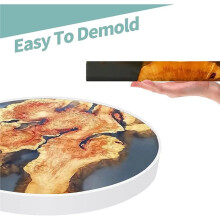 Resin Table Mold 35cm Round Silicone Epoxy Resin Molds for River Table, DIY Crafts,Cutting Board, Desktop Decoration