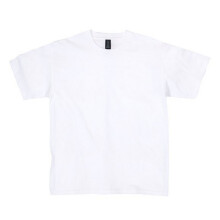 (7- 8 years, White) Gildan Childrens/Kids Midweight T-Shirt