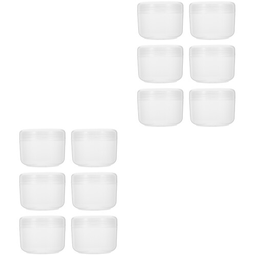 12Stk Wiederverwendbare Reisekosmetik Creme-Dosen Aus Robustem PP