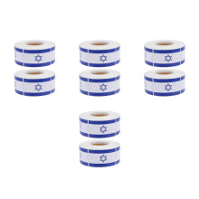 8Rouleaux Étiquettes Scrapbooking Bleu Israël Décoratif Facile