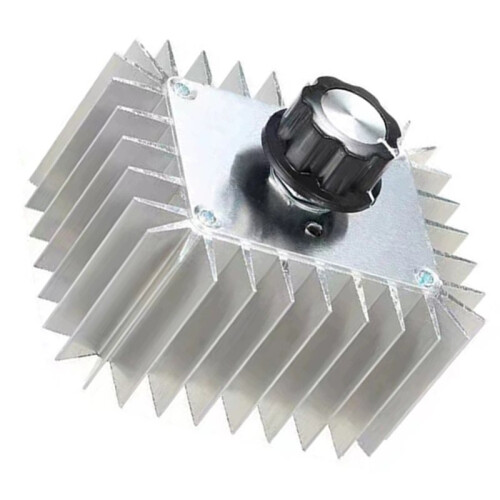 High-Power Electronic Voltage Regulator 5000W 220V with Shell SCR Regulator Temperature Regulation Dimming 1