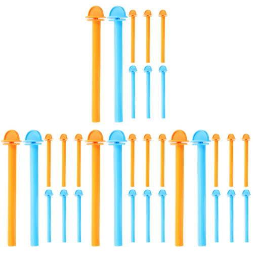 32Pcs Durable Plastic Bird Cage Perches Parrot Smooth Edges