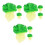 3 Pack Artificial Vegetable Vegetables Simulated Lettuce Leaf Decor 1