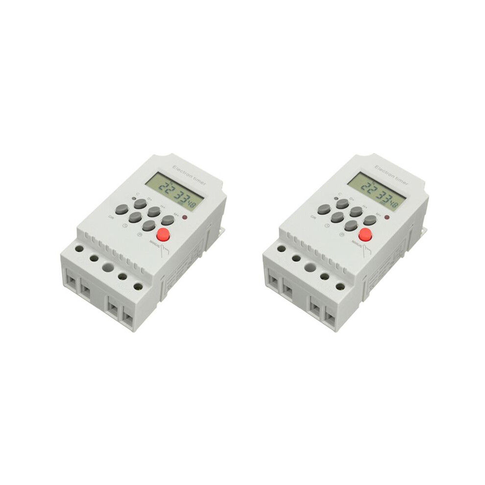 2X Kg316t-Ii Din Rail Microcomputer Control Control Timer Ac220v 25A Digital Timer Relay Control 4713940349172