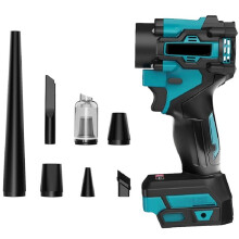 Brushless 2 in 1 Turbo Blower Jet Fan & Vacuum Cleaner Handheld Dust Blowing Tool Leaf Blower for 18V Battery Pin