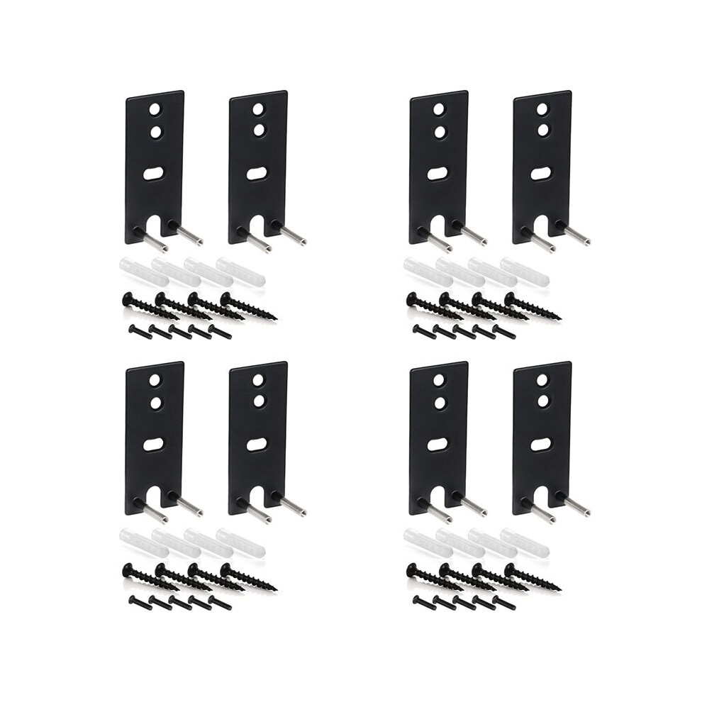 8X Steel Wall Mount Brackets Replacement For Omnijewel Lifestyle 650 & Surround Speakers 700 Black 4712931371840