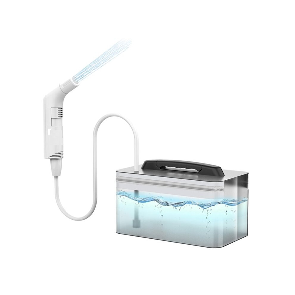 Portable Electric Bidet for Personal Hygiene Cleaning 2.3L Rechargeable Travel Camping Bidet Shower Sprayer B:White
