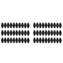 60Pack Motel Keychain Blanks Vintage Motel Keychains Sublimation Blank Keychain for Vinyl DIY Crafting Keychain Black