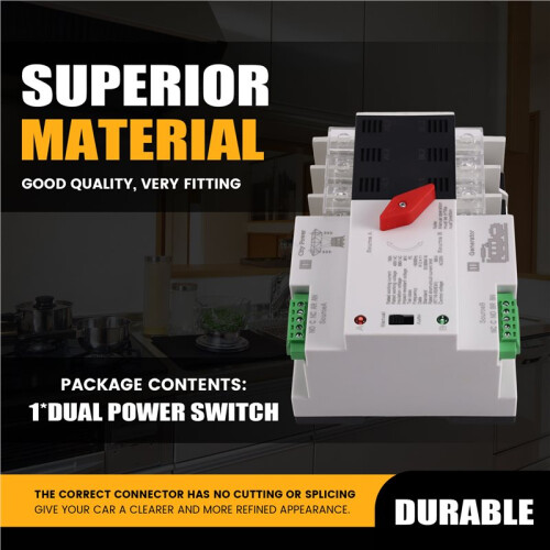 Dual Power Automatic Transfer  3P 100A Household Power Transfer  Manual/Automatic 1
