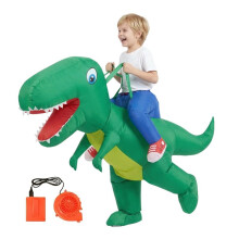 Déguisement de Plombier Gonflable Dinosaure, Tenue de Cosplay Amusante pour Fêtes, Soirées Dansantes et Spectacles (Petit Format)