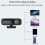 Webcam USB 1080P 2K de 5MP Conecte e Use com Microfone, Foco Automático para PC e Notebook, Ideal para Conferências 6