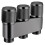 Brass One in Three Out Three-Way Control Washing Machine Gray Faucet Three-Way Triangle Valve  Multifunctional 1