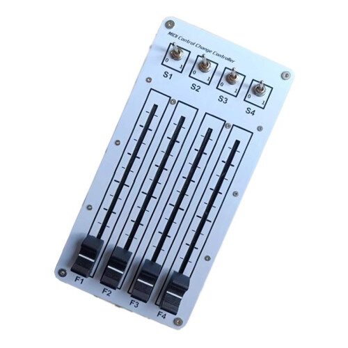 USB MIDI Controller with 4 Faders & 4 Switches, Computer Music Host Software Controller 1