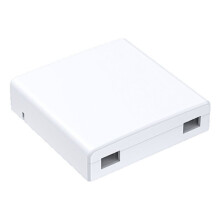 Boîtier de Panneau Fibre Optique Double Port Compatible, Étanche à la Poussière et Utilisable en Extérieur