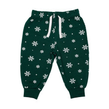 (12-18 Months, Bottle/White) Larkwood Baby Snowflake Lounge Pants