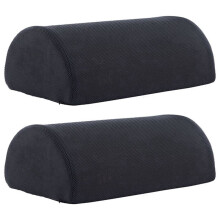 2X Ergonomische Fuß Kissen Unterstützung Fuß Stütze Unter Schreibtisch Füße Hocker Schaum Kissen Schaum Fuß Stützen Massage (Netz Stoff)