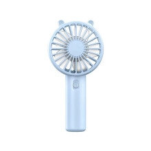 Handheld Fan Portable USB Rechargeable with Desk Base Small Makeup Eyelash Cooler for Women Girls Outdoor Use