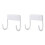 2X Ironing Board Hanger, Ironing Board Hook, Ironing Boards Wall Mounted Holder, (Matte White) 1