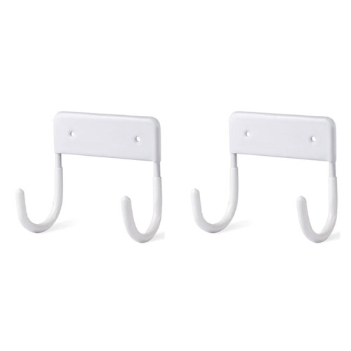 2X Ironing Board Hanger, Ironing Board Hook, Ironing Boards Wall Mounted Holder, (Matte White)